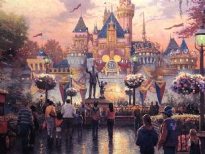 kinkade 50th disneyland anniversary
