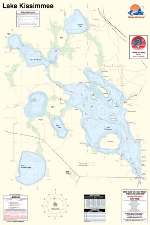 Map Of Lake Kissimmee Lake Kissimmee, Florida Waterproof Map (Fishing Hot Spots) – Lake Maps